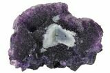 Dark Purple Cubic Fluorite Crystal Cluster - China #128865-2